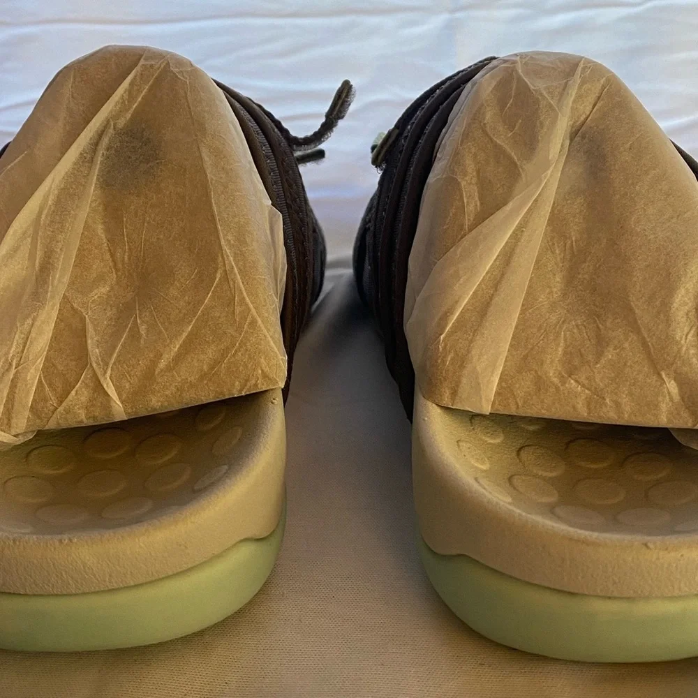 Vionic Sarah Adjustable Double Strap Slides Sandals Grey Blue Size 8.5 New - Picture 4 of 10